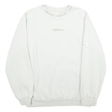 ADIDAS Mens White Cotton Blend Crew Neck M Sweatshirt Logo Design