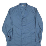 SPILAG Mens Blue Cotton Long Sleeve Button Jacket Size L Classic Workwear Plain