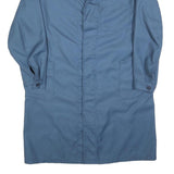 SPILAG Mens Blue Cotton Long Sleeve Button Jacket Size L Classic Workwear Plain