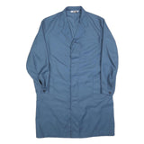 SPILAG Mens Blue Cotton Long Sleeve Button Jacket Size L Classic Workwear Plain