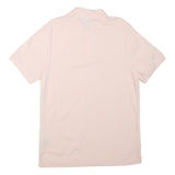 NIKE Mens Pink Polo Shirt M Cotton Blend Short Sleeve Plain Logo