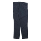 DICKIES Mens Cotton Blend Navy Regular Fit Straight Leg Trousers W32 L30