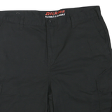 DICKIES Mens Shorts Black Cargo L W38 Workwear Durable Cotton Blend