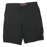 DICKIES Mens Shorts Black Cargo L W38 Workwear Durable Cotton Blend