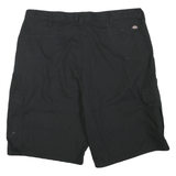 DICKIES Mens Shorts Black Cargo L W38 Workwear Durable Cotton Blend