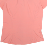 HARD WEAR Womens Pink Plain Shirt M Casual Lightweight Polyester Button Down
