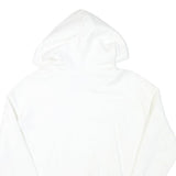 CHAMPION Mens White Hoodie S Cotton Blend Pullover Drawstring Hood