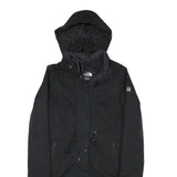THE NORTH FACE Womens Black Outdoor Jacket S Polyester Blend Plain Hooded Zip