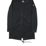 THE NORTH FACE Womens Black Outdoor Jacket S Polyester Blend Plain Hooded Zip