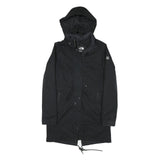 THE NORTH FACE Womens Black Outdoor Jacket S Polyester Blend Plain Hooded Zip