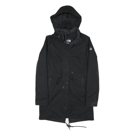 THE NORTH FACE Womens Black Outdoor Jacket S Polyester Blend Plain Hooded Zip