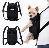 Anypet Black Denim Pet Carrier Backpack – Small Travel Bag with Front Pocket for Pets