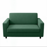 Anyseat 2-Seater Sofa Cover – Plain Green Style Slipcover for Living Room Chair Protection