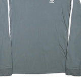 ADIDAS Womens Grey & White Long Sleeve Crew Neck T-Shirt XS Sports Casual