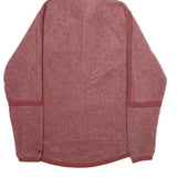 NIKE Mens Red Full Zip Hoodie S Polyester Blend Casual Sportswear Lightweight