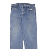 DICKIES Mens Jeans Blue Regular Straight Denim Medium W34 L34 Zip Cotton Blend