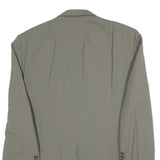 BURBERRY Mens Grey L Jacket Button Classic Tailored Plain Button Closure