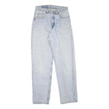 LEVI'S Womens Relaxed Fit Light Blue Denim Jeans W26 L30 Zip Closure Casual