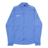 NIKE Mens Blue Slim Zip Jacket M Polyester Plain Sports Training Lightweight