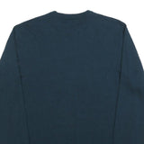 CARHARTT Mens Blue Plain Pullover Crew Neck Basic Knit M Jumper Wool Blend