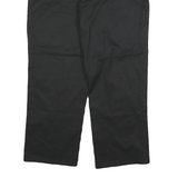 DICKIES Mens Black Relaxed Straight Cotton Blend Trousers W40 L29 Workwear Zip