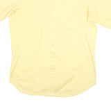 THE DIMENTION SHOP Mens Yellow Shirt XL Cotton Blend Short Sleeve Casual Pocket