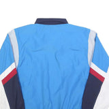 SHOOTER Mens White Navy & Blue Zip Jacket XL Polyester Colourblock Sportswear