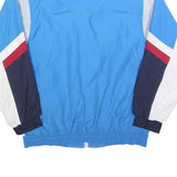 SHOOTER Mens White Navy & Blue Zip Jacket XL Polyester Colourblock Sportswear