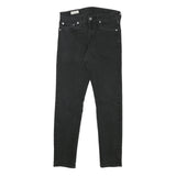 LEVI'S 512 Mens Jeans Black Slim Skinny Denim W26 L26 Slim Fit Zip Closure