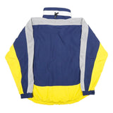ODLO Mens Blue & Yellow Athletic Jacket M Polyester Zip Colourblock Sportswear