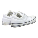 CONVERSE Leather Mens Low Top Trainers White UK 10 Classic Durable Style