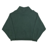 LEVI'S Womens Green Sweatshirt Mock Neck L Cotton Blend Pullover Casual