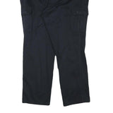 CLUB OF COMFORT Mens Cotton Blend Black Regular Cargo Trousers W42 L29