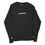 CHAMPION Mens Black Redrockskids Graphic Long Sleeve Crew Neck T-Shirt M