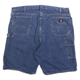 DICKIES Mens Denim Blue Casual Shorts 2XL W44 Cotton Blend Workwear