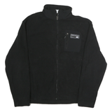 NEW BALANCE Mens Black Jacket L Polyester Plain Zip Pocket Casual Sportswear