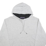 CHAMPION Mens Grey Hoodie M Cotton Blend Pullover Classic Comfort Casual