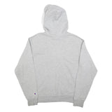 CHAMPION Mens Grey Hoodie M Cotton Blend Pullover Classic Comfort Casual