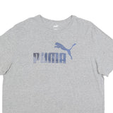 PUMA Mens Grey Graphic T-Shirt XL Short Sleeve Crew Neck Cotton Blend Casual
