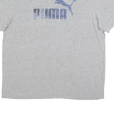 PUMA Mens Grey Graphic T-Shirt XL Short Sleeve Crew Neck Cotton Blend Casual