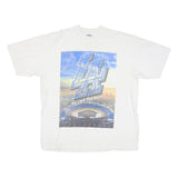 SHAKA Mens White T-Shirt 2XL Short Sleeve Crew Neck LA Graphic Print