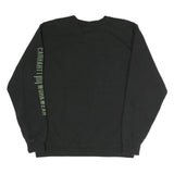 CARHARTT Mens Black Sweatshirt Crew Neck L Workwear Casual Cotton Pullover