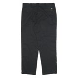 DICKIES Mens Cotton Blend Black Regular Fit Straight Leg Trousers W40 L32