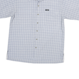 COLUMBIA Mens Blue & White Checked Short Sleeve Shirt M Casual Outdoor