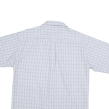COLUMBIA Mens Blue & White Checked Short Sleeve Shirt M Casual Outdoor