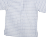 COLUMBIA Mens Blue & White Checked Short Sleeve Shirt M Casual Outdoor
