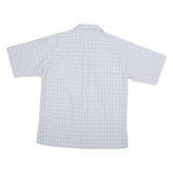 COLUMBIA Mens Blue & White Checked Short Sleeve Shirt M Casual Outdoor