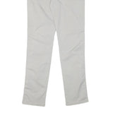 REFRIGILWEAR Womens Cotton Blend White Slim Straight Trousers W30 L32 Stylish