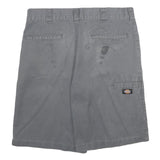 DICKIES Mens Shorts Grey Casual M W32 Workwear Polyester Blend Sturdy