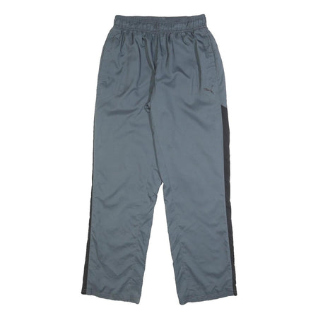 PUMA Mens Joggers Grey & Black Slim Straight S W26 L29 Sportswear Bottoms